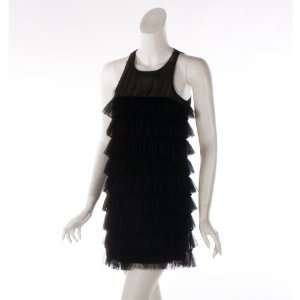  Wishes Womens Mesh Tiered Black Dress: Everything Else