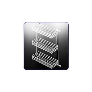   Steel 3 Tier Pivotable Storage Basket System, White: Kitchen & Dining