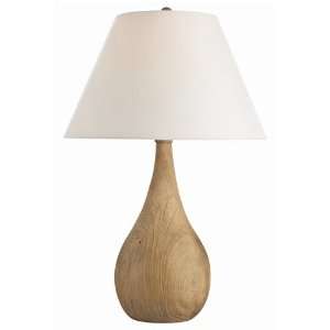   Arteriors Home Preston Hand Carved Solid Wood Lamp: Home Improvement