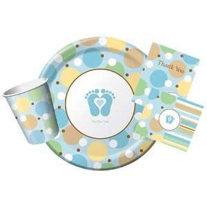  Tiny Toes Blue Baby Boy Shower Deluxe Pack: Health 