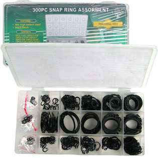   Tools Snap Ring Shop Assortment   300 Rings in 18 