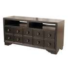 Lifestyle California Somerset TV Stand in Distressed Antique Black 