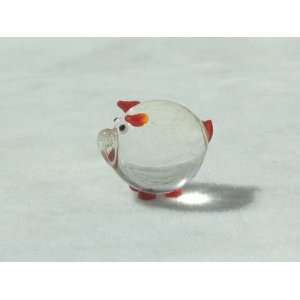    Collectibles Crystal Figurines Red Round Pig 