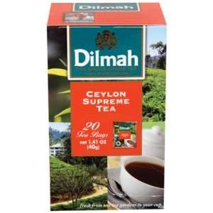 Dilmah, Tea Ceylon Supreme, 20 Bag (6 Pack)