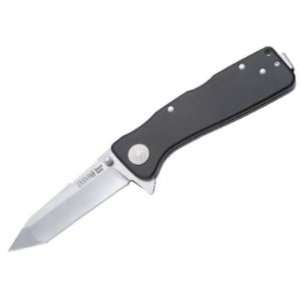   XL Tanto Point Lockback Knife with Black Handle: Office Products