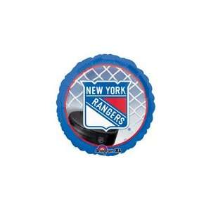  NHL New York Rangers w/ Logo & Puck 18 Sports Party Mylar 