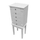 Mele & Co. Vanna Mele & Co. Jewelry Armoire in White