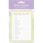 Factory Card and Party Outlet Baby Shower Word Games 24ct