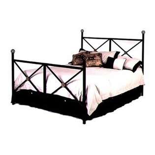 Grace Neoclassic Bed with Frame   Metal Finish Satin Black, Size 