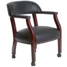 Tecno Seating 910OBLK Traditional Captains Chair with Casters in Black