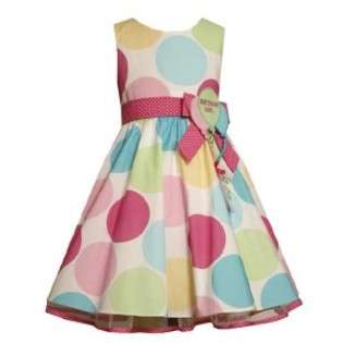 Bonnie Jean Toddler Girls Birthday Circles Dress 