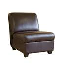 Mocha Brown Faux Leather Chair