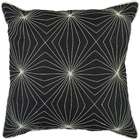 Overstock Decorative Sqaure Band Large Black/White Down Pillow