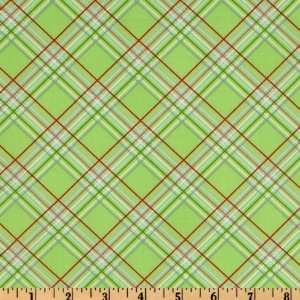  44 Wide Sugar Hill Plaid Lime Fabric By The Yard Arts 