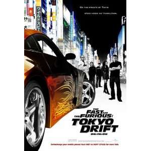  The Fast and the Furious Tokyo Drift, Original Double sided Movie 