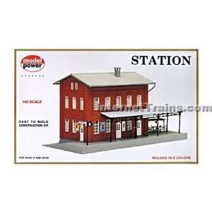   Model Power HO Scale 2 Story Station Building Kit Toys & Games