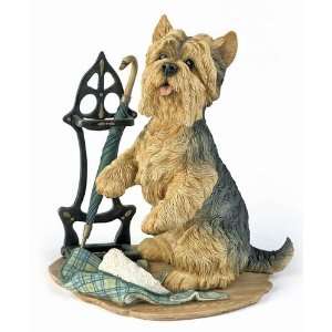   Yorkie with Umbrella Stand by Country Artist CA04626: Home & Kitchen