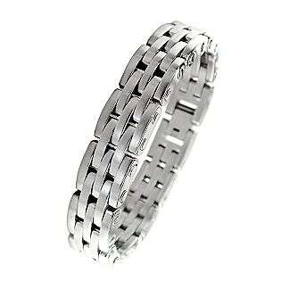   Steel Interlocking Link Bracelet  Jewelry Mens Jewelry Bracelets