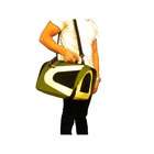 Pet Life Zippered Sporty Mesh Pet Carrier in Green and Beige   Size 