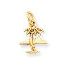 Jewelry Adviser charms 14k Island & Palm Tree Charm
