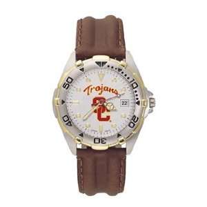  Southern California Trojans All Star Leather Mens Watch 