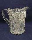 Antique EAPG US Glass Co. Pitcher~Pinwhe​el~Marked US