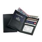 Royce Leather 222 BLACK 5 Passport Currency Wallet   Black