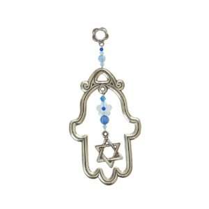  Small Pewter Hollow Hamsa with Magen David Everything 