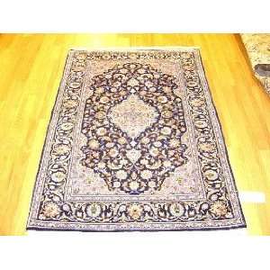    3x5 Hand Knotted Kashan Persian Rug   54x39