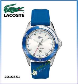 LACOSTE SPORT NAVIGATOR 2010551 WHITE DIAL MENS WATCH NEW 2 YEARS 