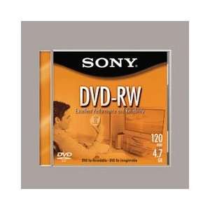  DVD+RW Rewritable Disc with Jewel Case, 4.7GB, Silver, Single Disc 