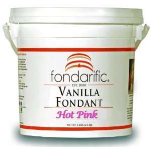 Fondarific Vanilla Hot Pink Fondant, 5 Pounds  Grocery 
