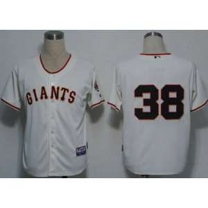 2012 San Francisco Giants 38 Wilson Cream Jersey:  Sports 