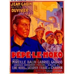  Pepe Le Moko Vintage French Movie Poster