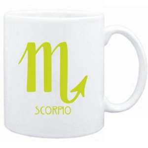  Mug White  Scorpio   Symbol  Zodiacs
