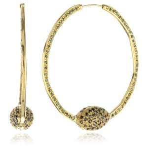  MELINDA MARIA Serpent Collection Pave Earrings Jewelry
