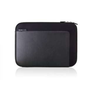   F8N080 BLK 15.4 Inch Leather and Neoprene Folio Sleeve for Notebook