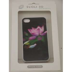 Beautiful Flower 3D illusion Hologram Snap on Case Cover for iPhone 4 