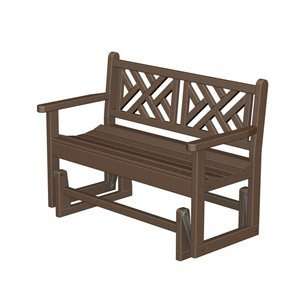  Poly Wood CDG48MA Chippendale Glider Bench