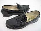 fieramosca co black patent leather loafers shoes 7m one day