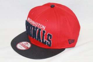 WASHINGTON NATIONALS NEW ERA NCAA SNAPBACK HAT CAP CHENIELLE RED/NAVY 