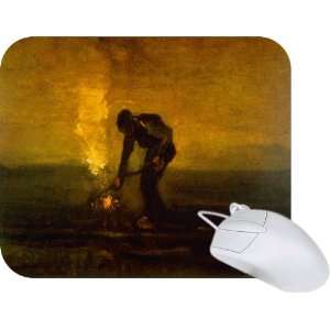  Rikki Knight Van Gogh Art Burning Weeds Mouse Pad Mousepad 