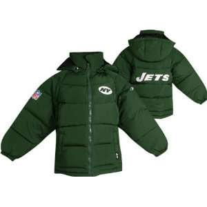  New York Jets Youth Heavyweight Bubble Jacket: Sports 