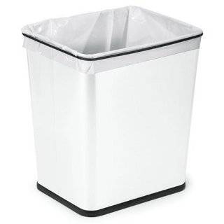 Polder 1410 47 Under Counter 7 Gallon Square Trash Can, Brushed 