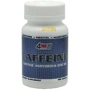  4Ever Fit Caffeine 200mg, 100 Tablets Health & Personal 