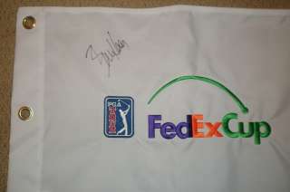 BILL HAAS SIGNED AUTOGRAPH FEDEX CUP GOLF FLAG *2011 CHAMP*  