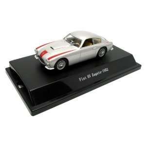   Fiat 8V Zagato Coupe in silver with red accents 518130: Toys & Games