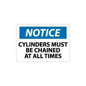   Cylinders Must Be Chained At All Times Safety Sign
