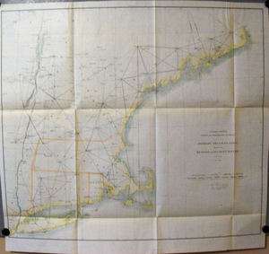 Maine Massachusetts Cape Cod Long Island Map 1880  