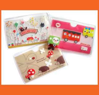 Pocket Plastic Cute Card Holder Many Design Pick 1 #C  